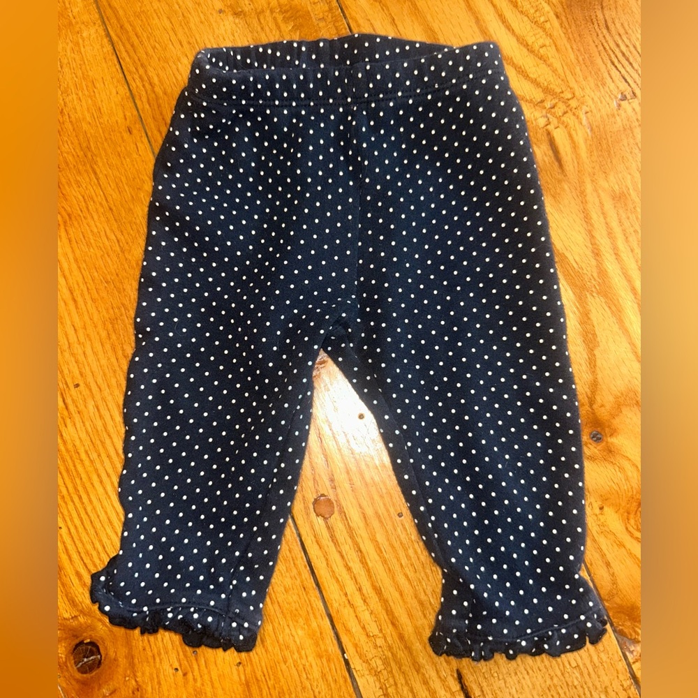 Child of Mine Black and White Polka Dot Pants